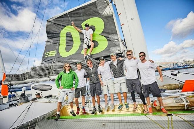 Lloyd Thornburg's MOD70 Phaedo3, skippered by Brian Thompson leads the Multihull Class by good margin on day 4 of the RORC Transatlantic Race © RORC / James Mitchell